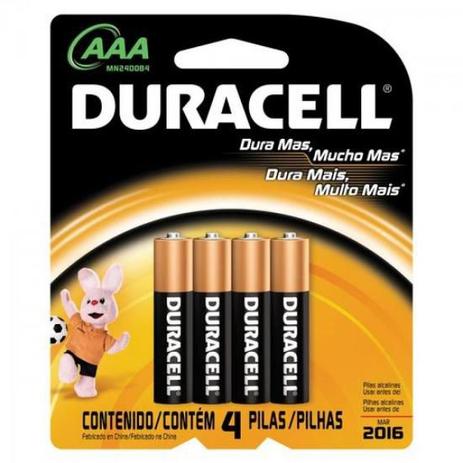 Pilha AAA Palito 1,5V MN2400 Cartela DURACELL Menor preço em Pilha AAA Palito 1,5V MN2400 Cartela DURACELL