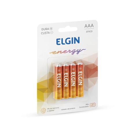 Pilha AAA zinco 4 un Elgin Menor preço em Pilha AAA zinco 4 un Elgin