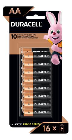 Pilha Alcalina Aa Pequena Duracell Com 16 Unidades Menor preço em Pilha Alcalina Aa Pequena Duracell Com 16 Unidades