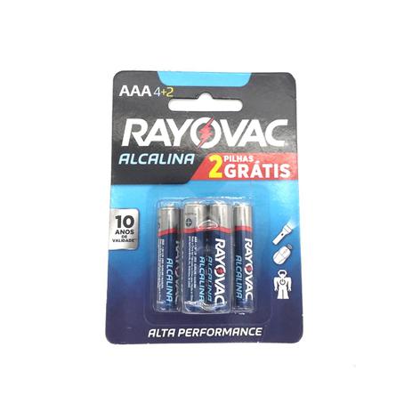 Pilha Alcalina AAA 6 unidades - Rayovac é boa?