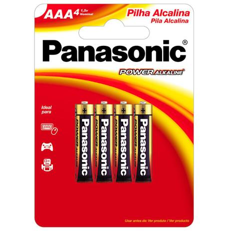 Pilha alcalina aaa blister com 4 lr03xab/4b192 - PANASONIC Menor preço em Pilha alcalina aaa blister com 4 lr03xab/4b192 - PANASONIC
