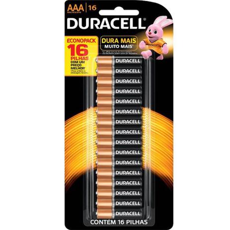 Pilha Alcalina AAA Duralock Duracell Blister 16 Un Menor preço em Pilha Alcalina AAA Duralock Duracell Blister 16 Un
