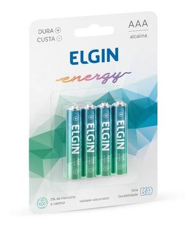Pilha Alcalina AAA Elgin Energy LR3 1,5V - 4 Unidades Menor preço em Pilha Alcalina AAA Elgin Energy LR3 1,5V - 4 Unidades
