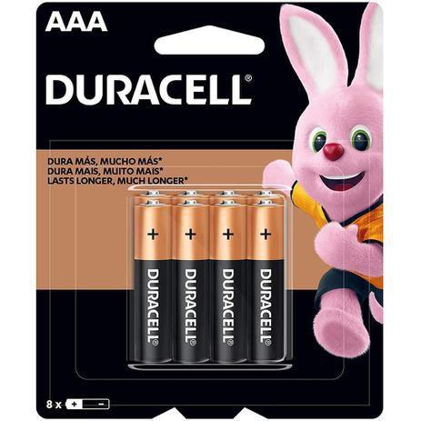 Pilha Alcalina AAA MN2400B8 Duracell (cartela com 8 UNID Menor preço em Pilha Alcalina AAA MN2400B8 Duracell (cartela com 8 UNID