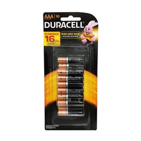 Pilha Alcalina AAA palito Com 16 Unid. DURACELL é boa?