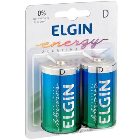 Pilha Alcalina Energy Tamanho D 2 Unidades 82157 Elgin Menor preço em Pilha Alcalina Energy Tamanho D 2 Unidades 82157 Elgin