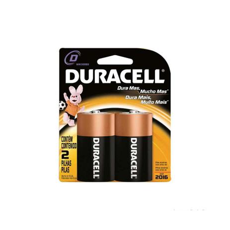 Pilha alcalina grande com 2 unidades Duracell é boa?