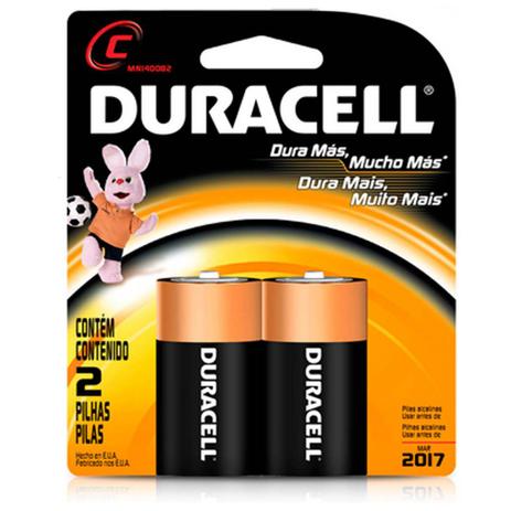 Pilha Alcalina Média C Com 2 Unidades MN-1400 Duracell Menor preço em Pilha Alcalina Média C Com 2 Unidades MN-1400 Duracell