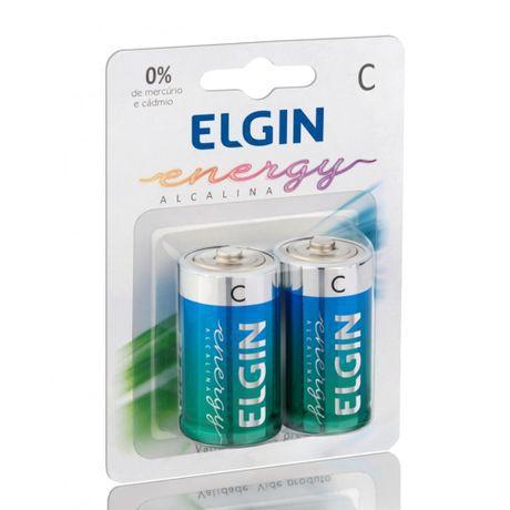 Pilha Alcalina Média C Elgin com 2 Unidades é boa?