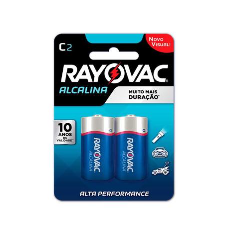 Pilha Alcalina média com 2 unidades Rayovac Menor preço em Pilha Alcalina média com 2 unidades Rayovac