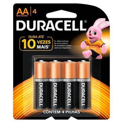Pilha Alcalina Pequena Aa Com 4 Unidades - Duracell é boa?