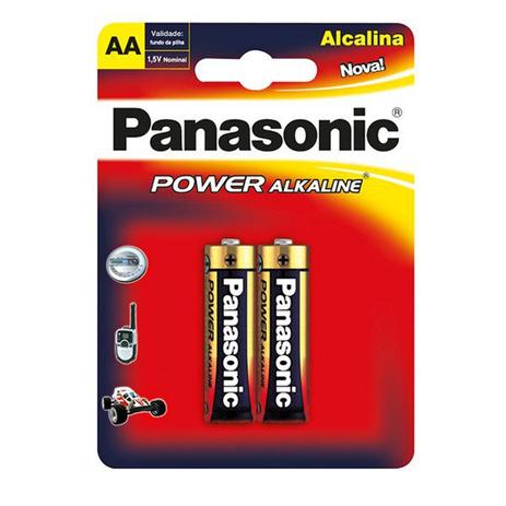 Pilha alcalina pequena AA Panasonic Menor preço em Pilha alcalina pequena AA Panasonic