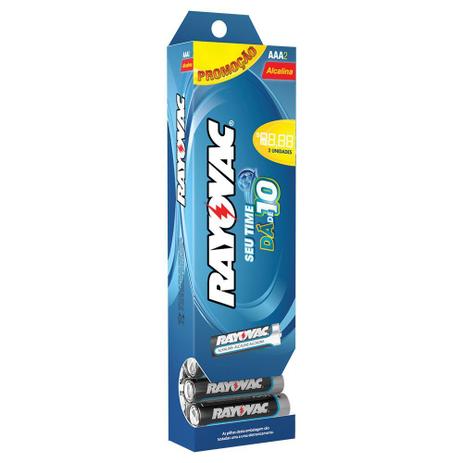 Pilha Alcalina Rayovac 2X2 AAA 1,5V 20332 Tubo com 32 Pilhas Menor preço em Pilha Alcalina Rayovac 2X2 AAA 1,5V 20332 Tubo com 32 Pilhas