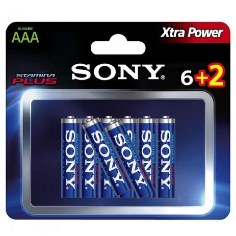 Pilha Alcalina Sony AAA 1,5v Stamina Plus Am4-b6x2d Menor preço em Pilha Alcalina Sony AAA 1,5v Stamina Plus Am4-b6x2d