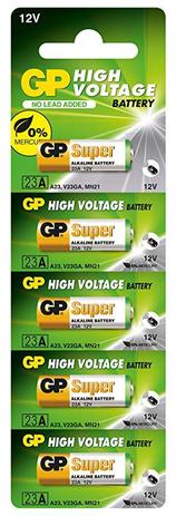 Pilha Bateria Alcalina 12V A23 GP 23AE (cartela C/ 5 Unid) Menor preço em Pilha Bateria Alcalina 12V A23 GP 23AE (cartela C/ 5 Unid)
