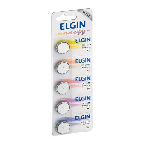 Pilha Bateria Botao CR2025 3V. Lithium ELGIN Menor preço em Pilha Bateria Botao CR2025 3V. Lithium ELGIN