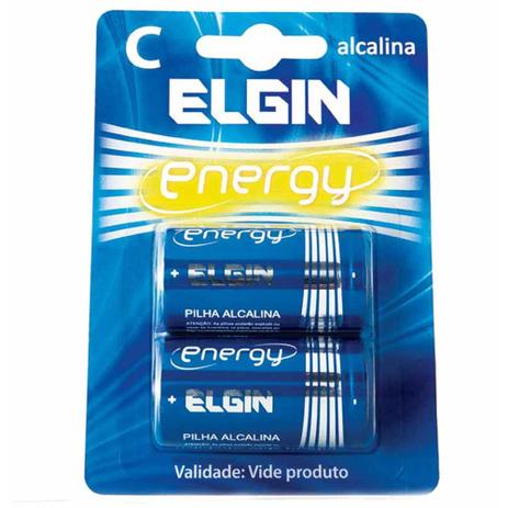 Pilha c media energy alcalina 1,5v lr14 / 2un / elgin Menor preço em Pilha c media energy alcalina 1,5v lr14 / 2un / elgin