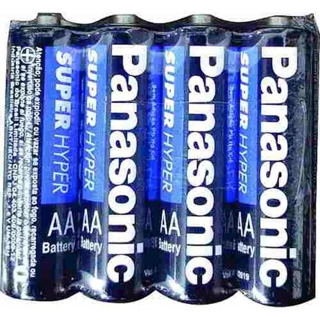 Pilha Comum Aa Com 4 Unidades Panasonic Menor preço em Pilha Comum Aa Com 4 Unidades Panasonic