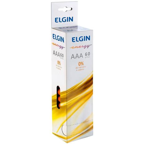 Pilha Comum Aaa Palito Caixa 60 Peças - Elgin Menor preço em Pilha Comum Aaa Palito Caixa 60 Peças - Elgin