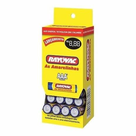 Pilha Comum Rayovac Aaa Palito Caixa 40pcs Blister De 4em4 Menor preço em Pilha Comum Rayovac Aaa Palito Caixa 40pcs Blister De 4em4
