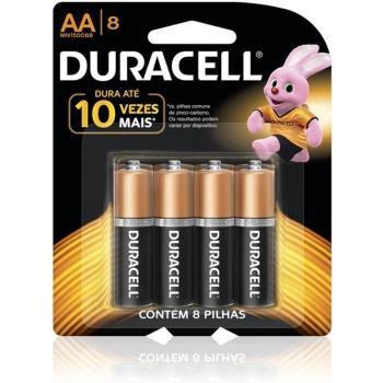 Pilha Duracell Alcalina AA C/8 Unidades é boa?