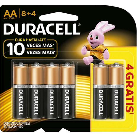Pilha Duracell Alcalina Grande AA MN1500B12 Cartela C/12 Uni Menor preço em Pilha Duracell Alcalina Grande AA MN1500B12 Cartela C/12 Uni