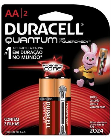 Pilha Duracell Quantum Alcalina AA - Com 2 Unidades é boa?