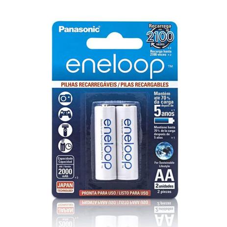 Pilha Eneloop AA Recarregável Panasonic Blister c/2 un é boa?