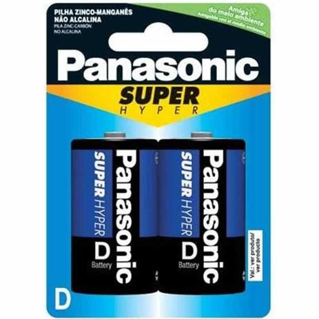 Pilha Gde Zinco D 2 Unidades UM-1SHS Panasonic Menor preço em Pilha Gde Zinco D 2 Unidades UM-1SHS Panasonic