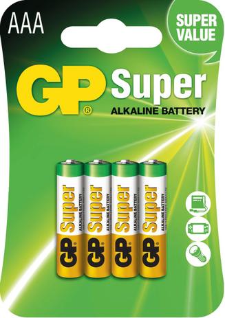 Pilha Gp AAA 3a 1,5v Super Alcalina Cartela Com 4 Uni - Gp super Menor preço em Pilha Gp AAA 3a 1,5v Super Alcalina Cartela Com 4 Uni - Gp super