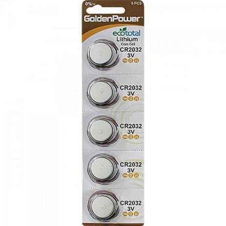 Pilha Moeda CR2032 Lithium GOLDEN POWER Menor preço em Pilha Moeda CR2032 Lithium GOLDEN POWER