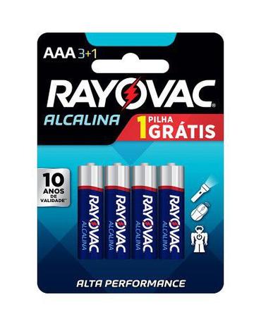 Pilha Palito Alcalina Rayovac Leve 4 Pague 3 Menor preço em Pilha Palito Alcalina Rayovac Leve 4 Pague 3