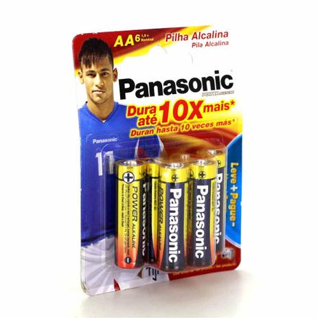 Pilha Panasonic Alcalina AA 6 Unidades Menor preço em Pilha Panasonic Alcalina AA 6 Unidades