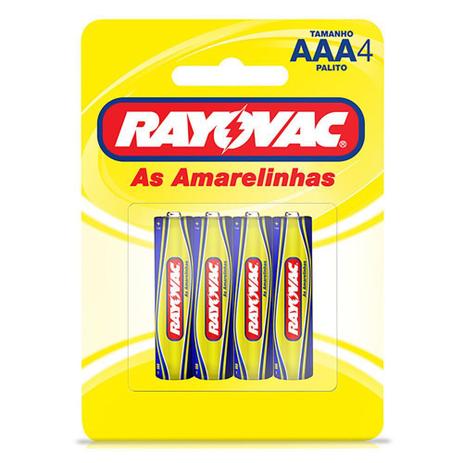 Pilha Rayovac as Amarelinhas 10307 AAA Pequena Blister com 4 1,5 Menor preço em Pilha Rayovac as Amarelinhas 10307 AAA Pequena Blister com 4 1,5