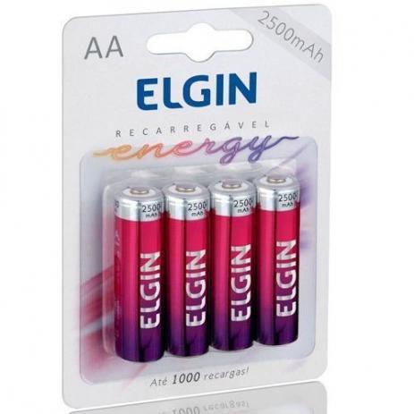 Pilha Recarregáveis Aa-2500mah-4 Pilhas-elgin 82173 Menor preço em Pilha Recarregáveis Aa-2500mah-4 Pilhas-elgin 82173