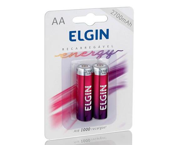 Pilha Recarregáveis AA 2700mAH Elgin pacote com 2 pilhas Menor preço em Pilha Recarregáveis AA 2700mAH Elgin pacote com 2 pilhas