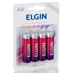 Pilha Recarregavel 2500 Mah Aa 1.2 V Embalagem Com 4 Peças Elgin Menor preço em Pilha Recarregavel 2500 Mah Aa 1.2 V Embalagem Com 4 Peças Elgin