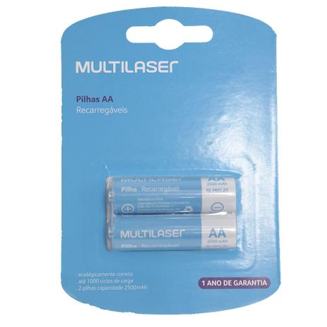 Pilha Recarregável 2A Cartela CX Plástica - CB053 - Sem marca é boa?