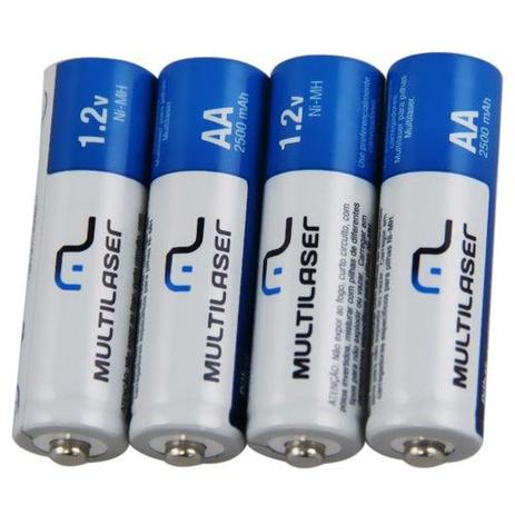 Pilha Recarregável Aa 2500 Mah 4 Unidades 1,2v - Multilaser é boa?