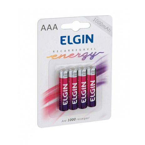 Pilha recarregavel aaa 1000mah com 4 82171 elgin é boa?