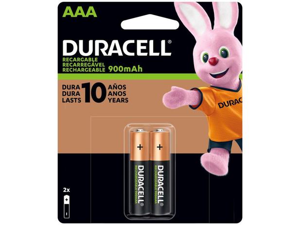 Pilha Recarregável AAA Palito 900 mAh 2 Unidades - Duracell é boa?