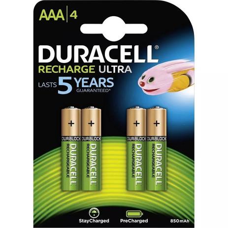 Pilha Recarregável Duracell AAA 850mah 1.2v - Pacote com 4 é boa?