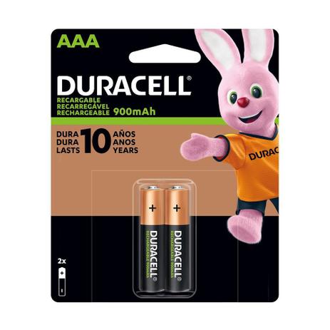 Pilha Recarregável Duracell Aaa 900mah Com 2 Und é boa?