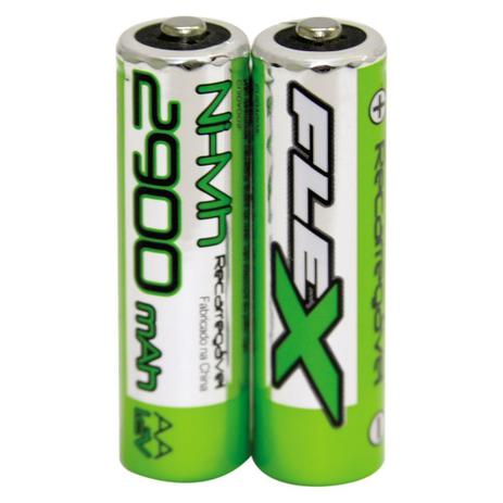 Pilha Recarregavel FLEX FX-AA29B2 1,2V AA 2900 MAH Menor preço em Pilha Recarregavel FLEX FX-AA29B2 1,2V AA 2900 MAH