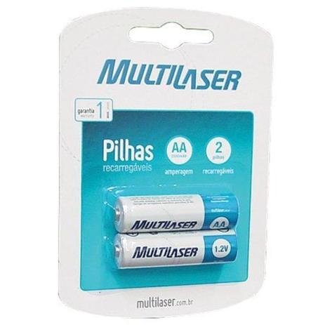 Pilha Recarregável Multilaser Aa C/2 Unid - Diversos Menor preço em Pilha Recarregável Multilaser Aa C/2 Unid - Diversos