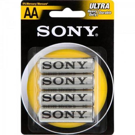 Pilha Zinco Carbono AA ULTRA HEAVY DUTY SUM 3 NUB4A SONY Menor preço em Pilha Zinco Carbono AA ULTRA HEAVY DUTY SUM 3 NUB4A SONY
