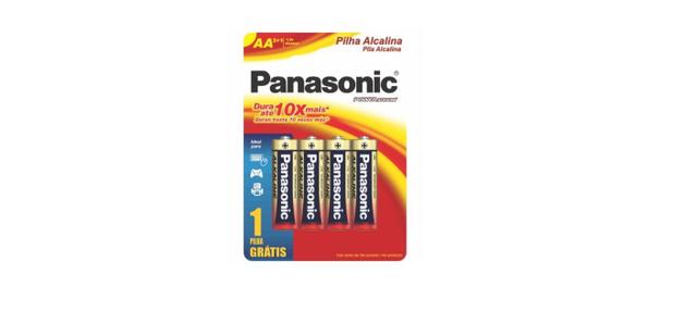Pilhas Bateria Alcalina Panasonic Pequena AA - C/4 Pilhas Menor preço em Pilhas Bateria Alcalina Panasonic Pequena AA - C/4 Pilhas