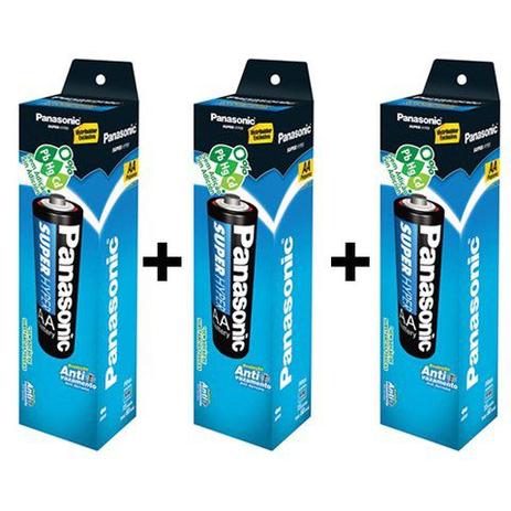 Pilhas Panasonic Aa Comum Tubo Com 156 Unidades Menor preço em Pilhas Panasonic Aa Comum Tubo Com 156 Unidades