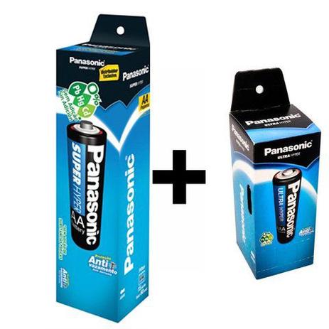 Pilhas Panasonic Kit 92 und ( 52 Aa + 40 Aaa palito ) Menor preço em Pilhas Panasonic Kit 92 und ( 52 Aa + 40 Aaa palito )