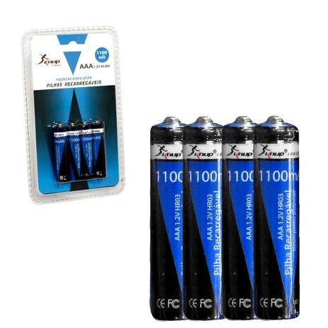Pilhas Recarregaveis AAA 1.2V NI-MH KP-4800AAA 4 Unidades KP-4800AAA KNUP - Vitrine Menor preço em Pilhas Recarregaveis AAA 1.2V NI-MH KP-4800AAA 4 Unidades KP-4800AAA KNUP - Vitrine